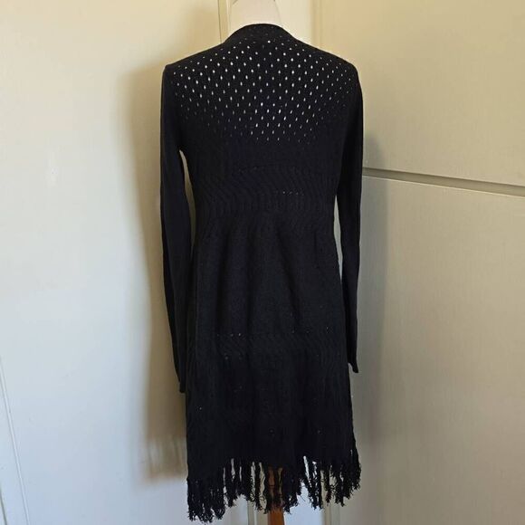 Muche et Muchette "Angel"Black long cardigan, NWT O/S - Picture 7 of 9